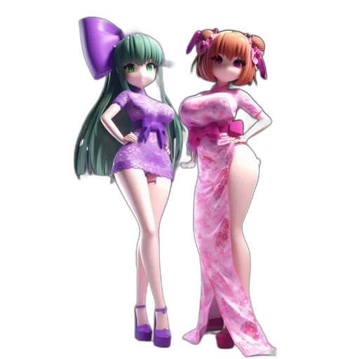 dress, 3d render, vaporwave, concept art transparent PNG cut-out