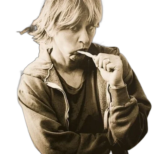 face, jacket, weapon, staff transparent PNG cut-out