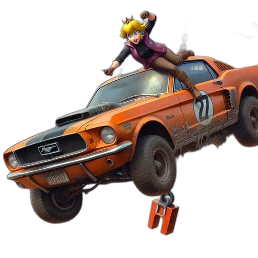 car, weapon, concept art, 3d render transparent PNG cut-out