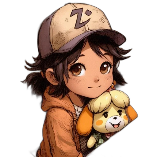 staff, hat, animal, jacket transparent PNG cut-out