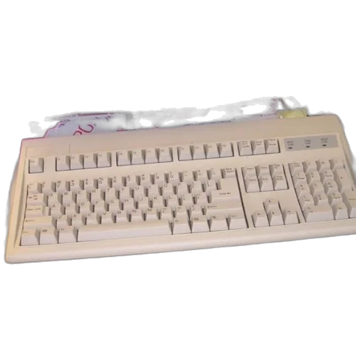 weapon, 3d render, white, keyboard transparent PNG cut-out
