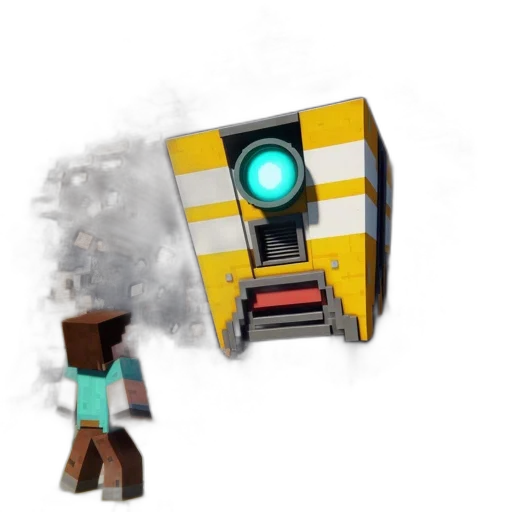 robot, weapon, staff, creature transparent PNG cut-out