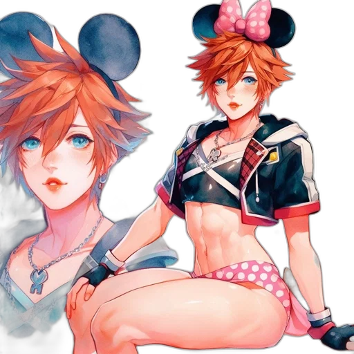 concept art, watercolor, anime, fantasy art transparent PNG cut-out