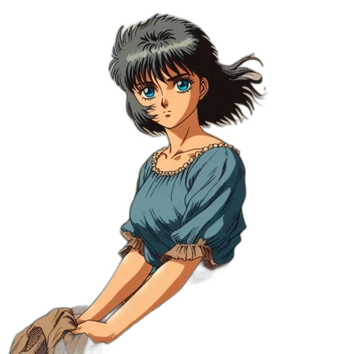 dress, weapon, face, anime transparent PNG cut-out