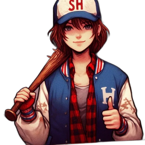 staff, hat, jacket, weapon transparent PNG cut-out
