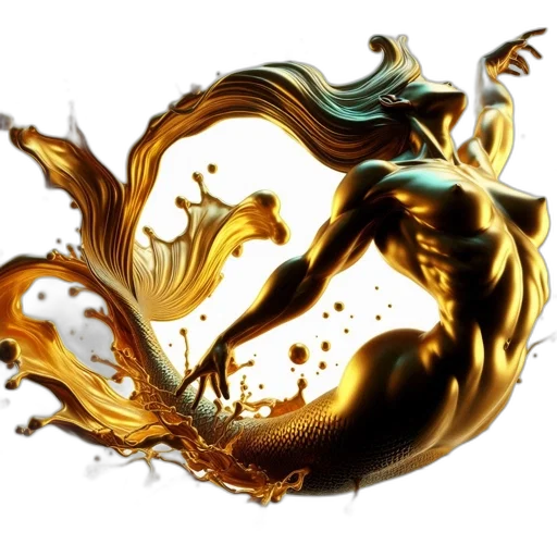 dragon, hair, staff, jewelry transparent PNG cut-out
