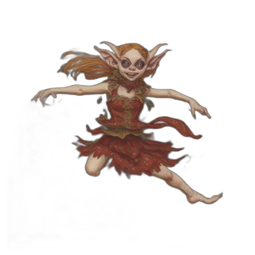creature, dress, staff, concept art transparent PNG cut-out