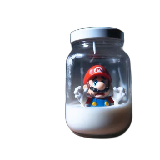 bottle, food, 3d render, concept art transparent PNG cut-out