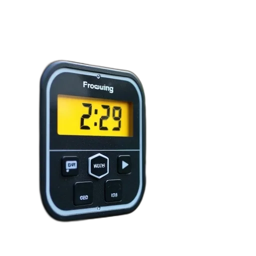 modern, digital, timer, black transparent PNG cut-out