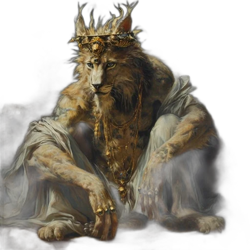 crown, creature, dragon, fantasy art transparent PNG cut-out