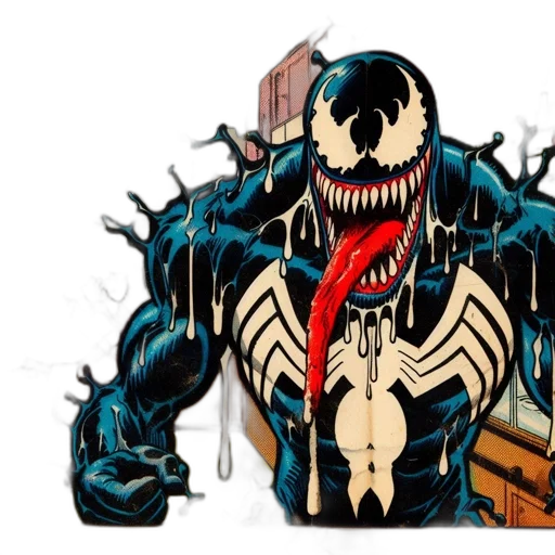 creature, mask, animal, comic book art transparent PNG cut-out