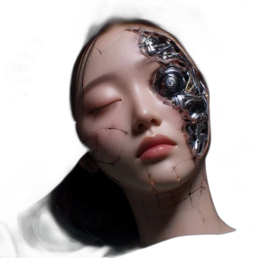 robot, mask, face, creature transparent PNG cut-out