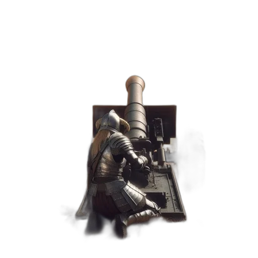 robot, weapon, sword, staff transparent PNG cut-out