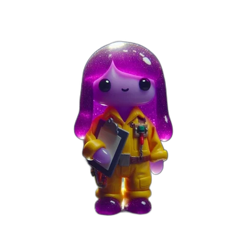 robot, staff, weapon, 3d render transparent PNG cut-out