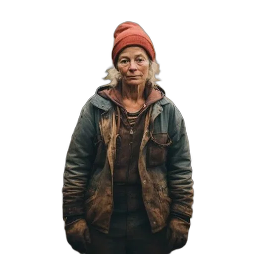 jacket, face, hat, animal transparent PNG cut-out
