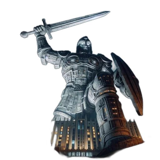sword, weapon, robot, staff transparent PNG cut-out