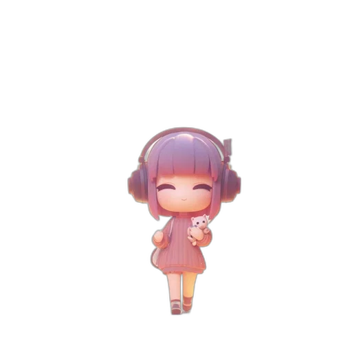 dress, creature, staff, robot transparent PNG cut-out