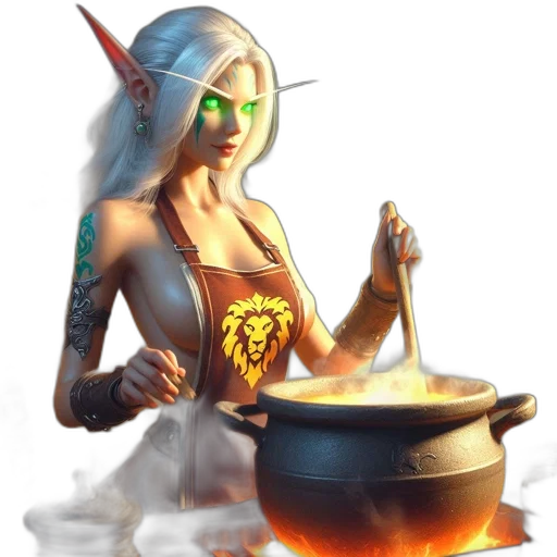 staff, food, jewelry, fantasy art transparent PNG cut-out