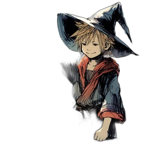 hat, staff, mask, concept art transparent PNG cut-out