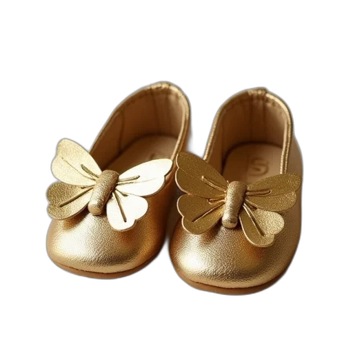 shoes, golden, toddler, gold transparent PNG cut-out
