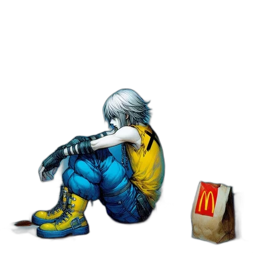 food, robot, jacket, shoes transparent PNG cut-out