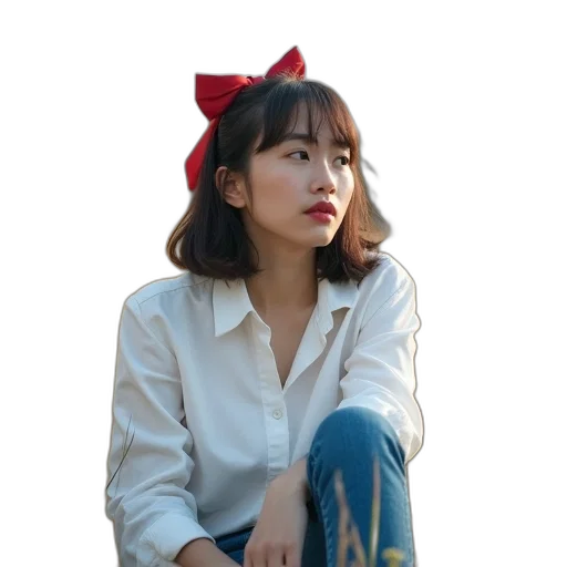 hat, dress, jacket, face transparent PNG cut-out