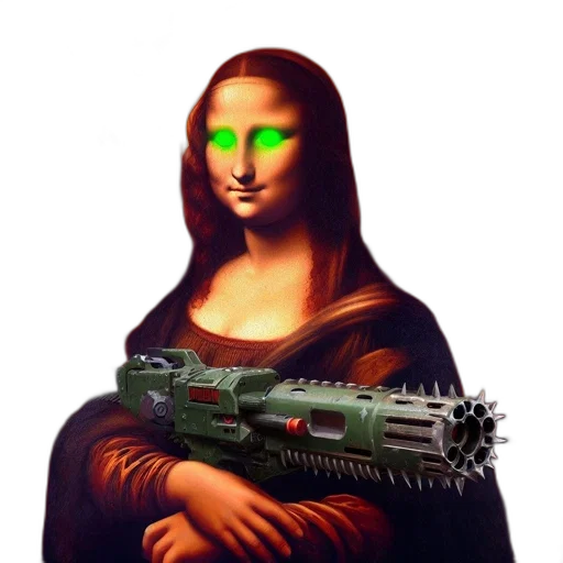 weapon, robot, sword, creature transparent PNG cut-out