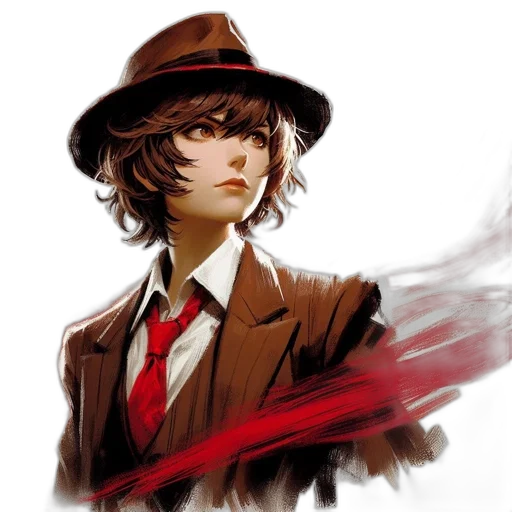 hat, staff, face, comic book art transparent PNG cut-out