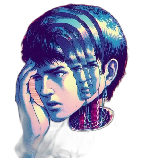 robot, face, mask, creature transparent PNG cut-out