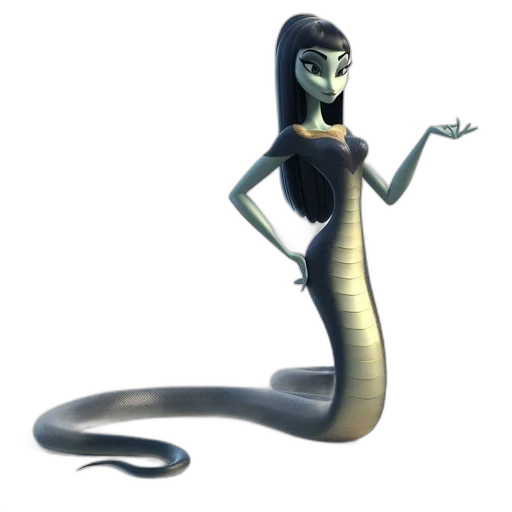 dress, creature, animal, staff transparent PNG cut-out