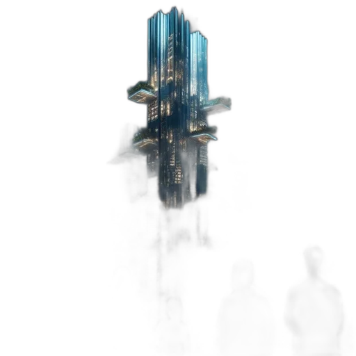 robot, building, weapon, bottle transparent PNG cut-out