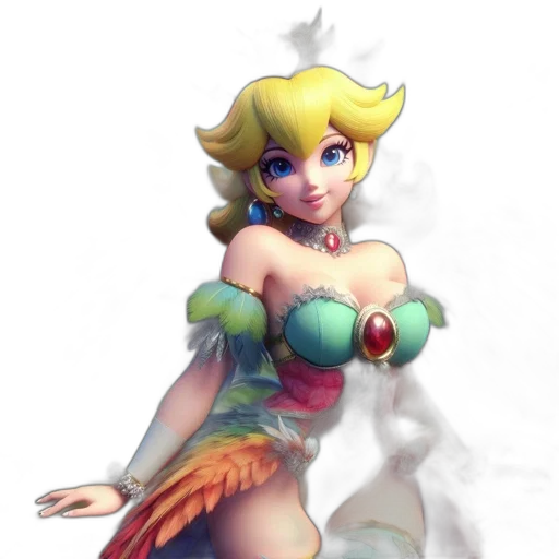 dress, staff, crown, weapon transparent PNG cut-out
