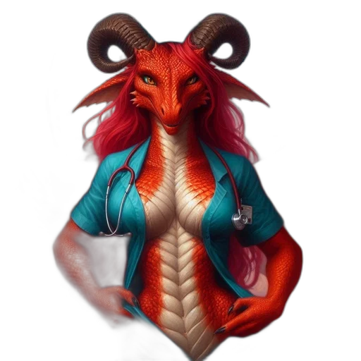 dragon, creature, mask, staff transparent PNG cut-out