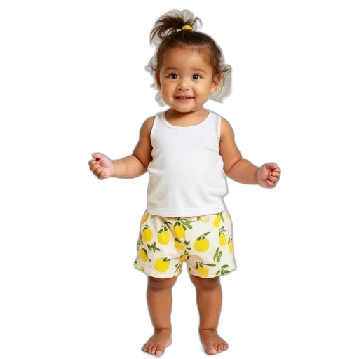 dress, toddler, wearing, white transparent PNG cut-out