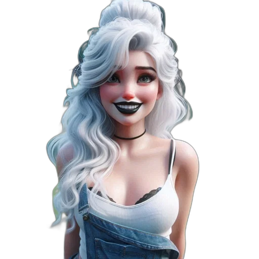 face, fantasy art, concept art, cartoon transparent PNG cut-out