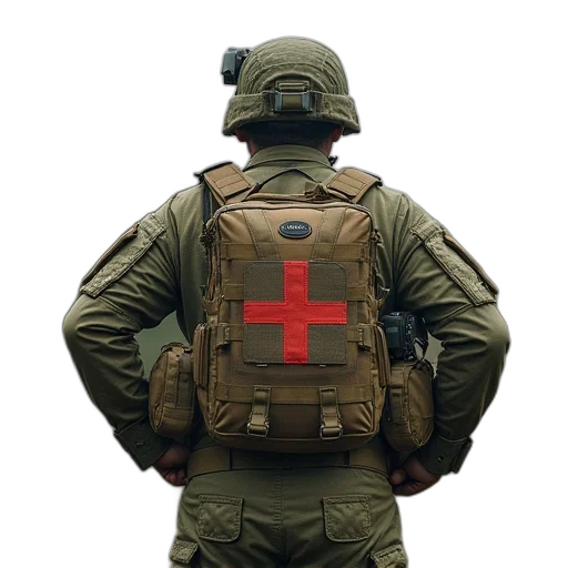jacket, weapon, staff, robot transparent PNG cut-out
