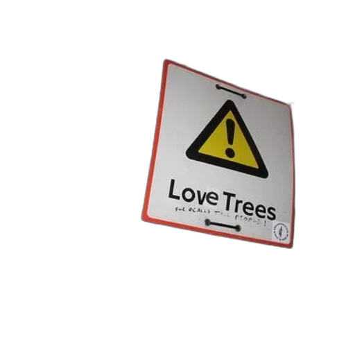 tree, sign, reads, love transparent PNG cut-out