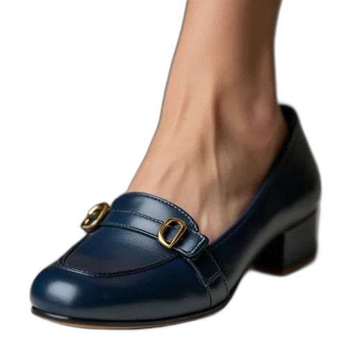 shoes, photorealistic, 3d render, blue transparent PNG cut-out
