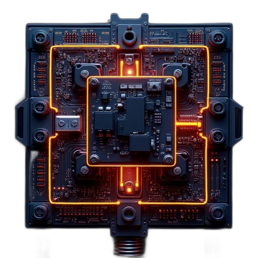robot, crown, jewelry, cyberpunk transparent PNG cut-out
