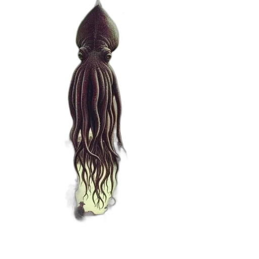 hair, staff, crown, creature transparent PNG cut-out