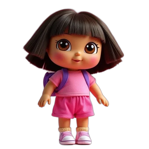 dress, face, creature, 3d render transparent PNG cut-out