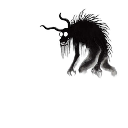 creature, dragon, hair, animal transparent PNG cut-out