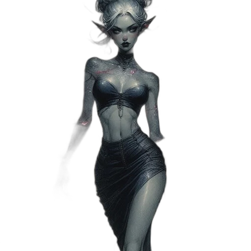 dress, creature, mask, concept art transparent PNG cut-out