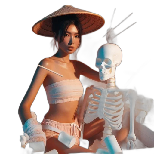 dress, mask, hat, jewelry transparent PNG cut-out