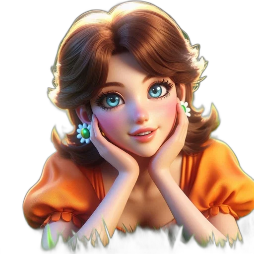 face, jewelry, dress, flower transparent PNG cut-out