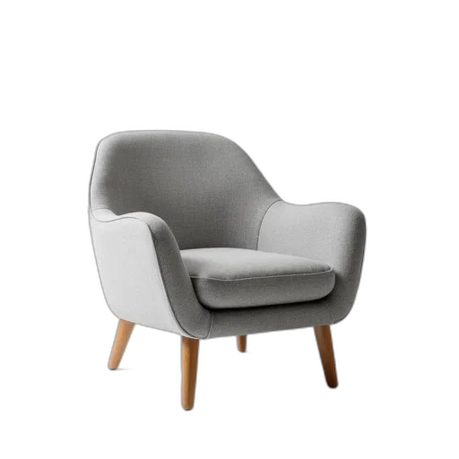 furniture, 3d render, monochrome, modern transparent PNG cut-out