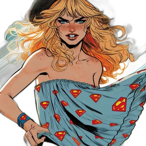 dress, comic book art, concept art, cartoon transparent PNG cut-out