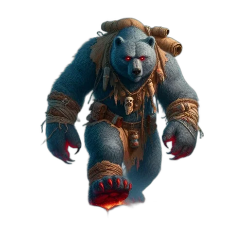 creature, mask, staff, weapon transparent PNG cut-out