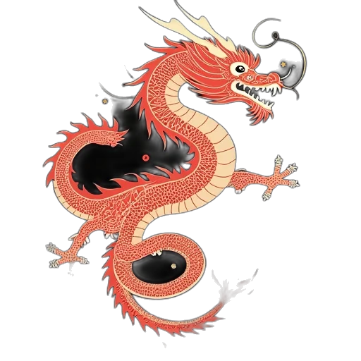 dragon, staff, creature, animal transparent PNG cut-out