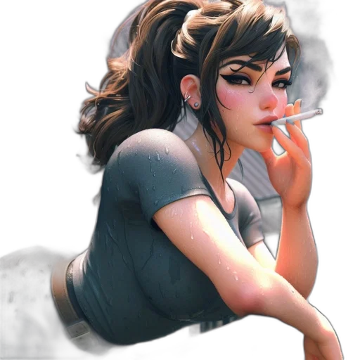 dress, face, concept art, fantasy art transparent PNG cut-out